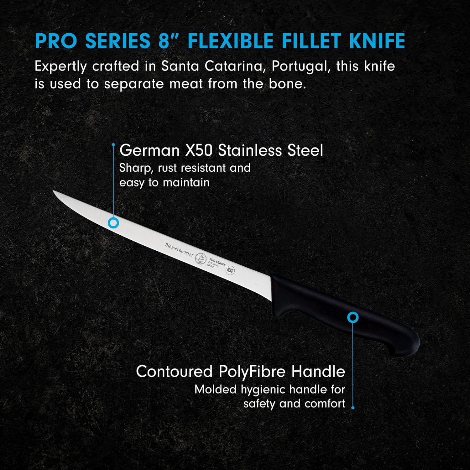 Messermeister Pro Series 8” Flexible Fillet Knife